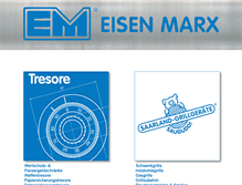 Tablet Screenshot of eisen-marx.de